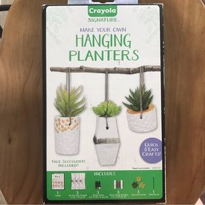 Crayola Signatur Make Your Own Hanging Planters